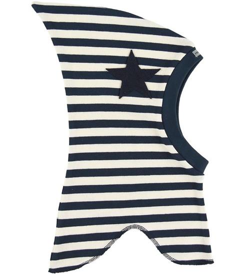 Racing Kids Racing Kids Elefanthue - 1-lags - Navy/Hvidstribet m. Stjern