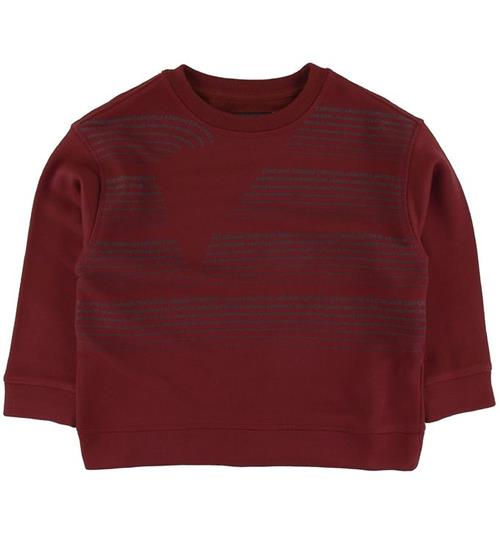 Se Emporio Armani Emporio Armani Sweatshirt - MÃ¸rk RÃ¸d ved KidsWorld