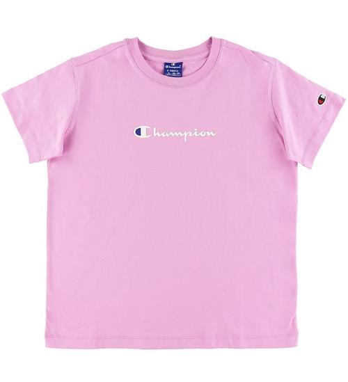 Se Champion Champion Fashion T-shirt - Lavendel m. Logo ved KidsWorld