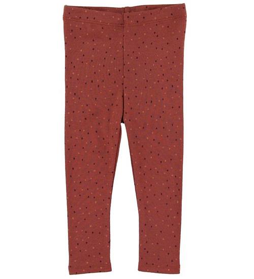 Se Soft Gallery Soft Gallery Leggings - Baby Paula - Barn Red/Trio Dotties ved KidsWorld