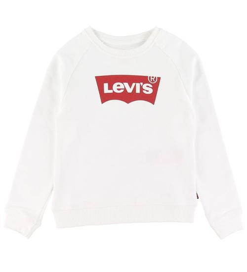 Se Levis Sweatshirt - Batwing - Hvid m. Logo ved KidsWorld
