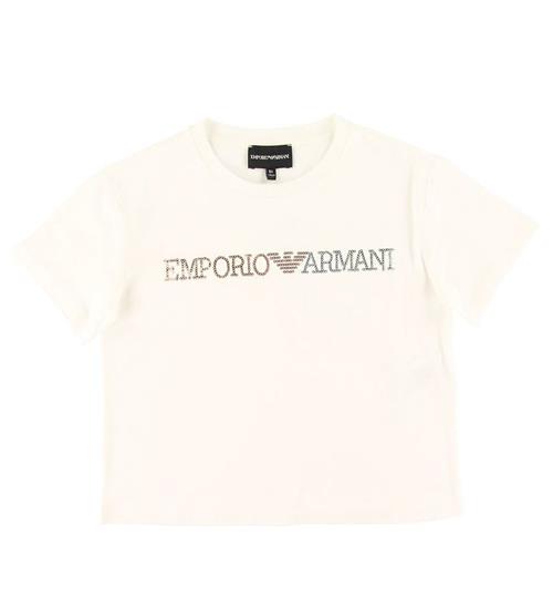 Emporio Armani Emporio Armani T-shirt - Hvid m. Pailletter