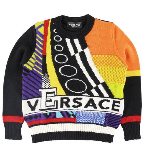 Se Versace Bluse - Uld - Multifarvet ved KidsWorld