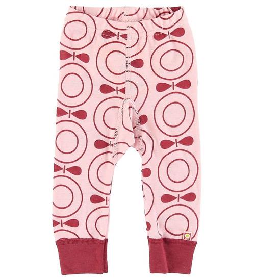 Se Katvig Katvig Leggings - Uld - Rosa m. Ã?bler ved KidsWorld