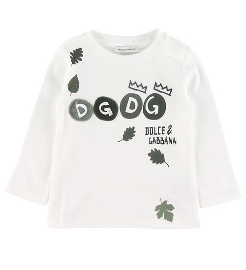 Dolce & Gabbana Dolce & Gabbana Bluse - Hvid m. Blade