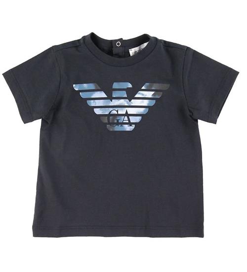 Se Emporio Armani T-shirt - Navy m. Logo ved KidsWorld