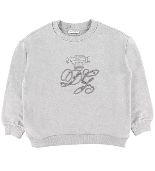 Dolce & Gabbana Dolce & Gabbana Sweatshirt - GrÃ¥meleret m. Broderi