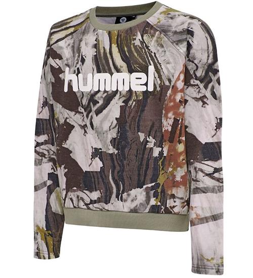 Se Hummel Hummel Teens Sweatshirt - hmlFilli - Rosa Camo ved KidsWorld