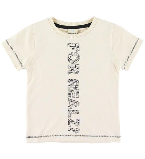 En Fant En Fant T-shirt - Cream m. Tekst