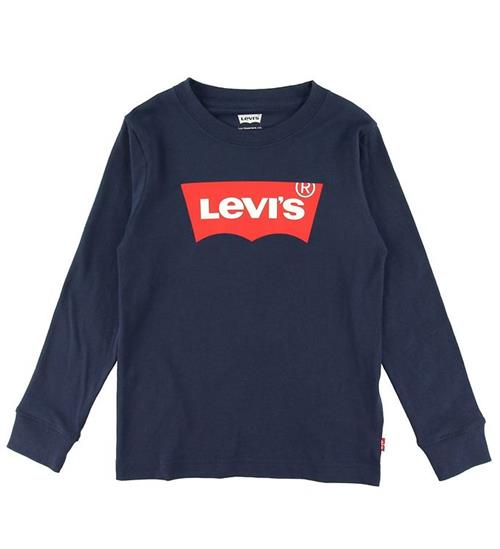 Se Levis Bluse - Batwing - Dress Blues m. Logo ved KidsWorld