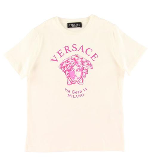 Versace Versace T-shirt - Hvid m. Pink Logo