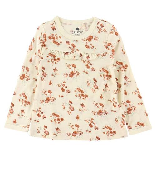 Se CeLaVi Bluse - Misty Rose m. Blomster ved KidsWorld