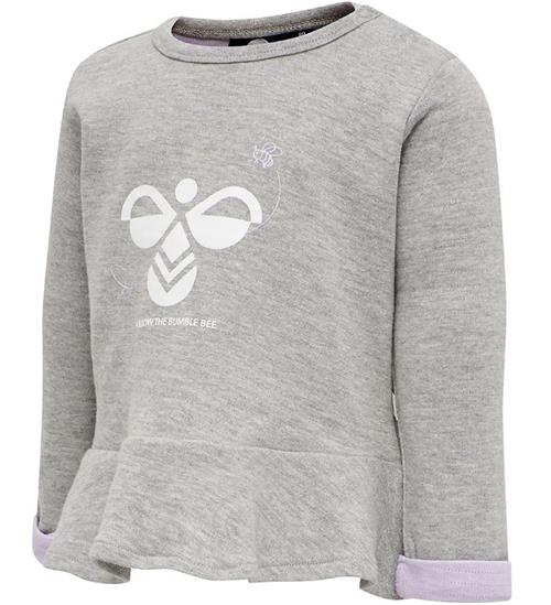 Hummel Hummel Sweatshirt - hmlAlberte - GrÃ¥meleret m. Print