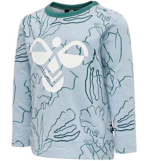 Se Hummel Bluse - hmlMagne - LyseblÃ¥ m. Print ved KidsWorld