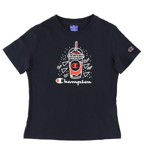 Se Champion Champion Fashion T-shirt - Sort m. Print ved KidsWorld