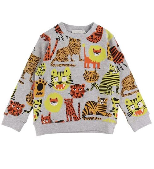 Stella McCartney Kids Stella McCartney Kids Sweatshirt - GrÃ¥meleret m. Kattedyr