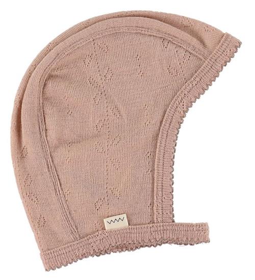 Se MarMar MarMar Hjelm - Hoody - Uld - Burnt Rose ved KidsWorld