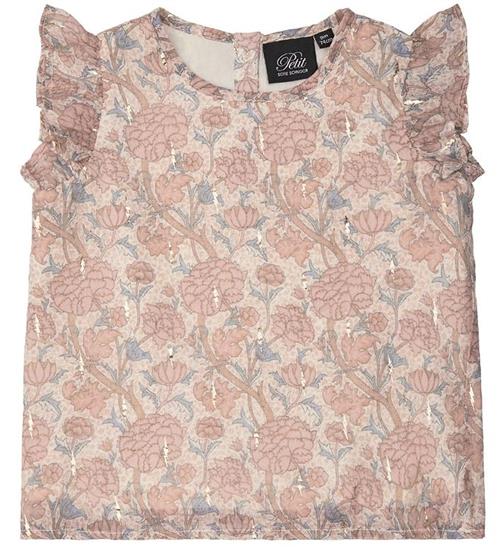 Se Petit by Sofie Schnoor Top - Ella - Rosa m. Blomster ved KidsWorld