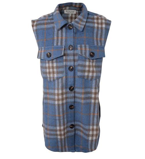 Hound Hound Vest - Plaid - BlÃ¥ m. Tern