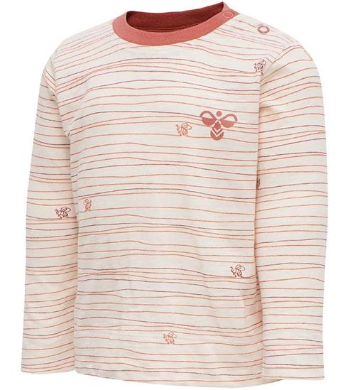 Se Hummel Bluse - hmlFreja - Rosa m. Striber ved KidsWorld