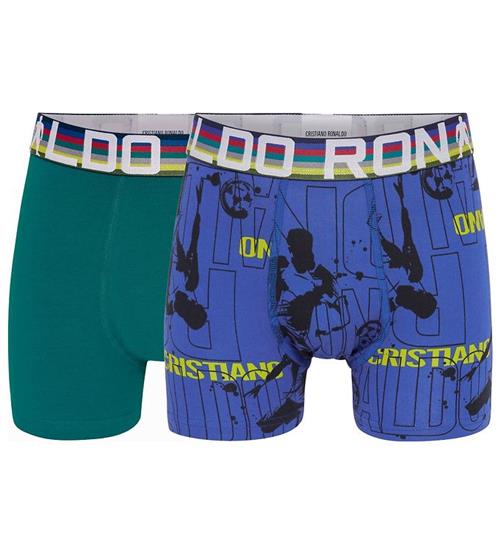 JBS Ronaldo Boxershorts - 2-pak - Turkis/BlÃ¥ m. Print