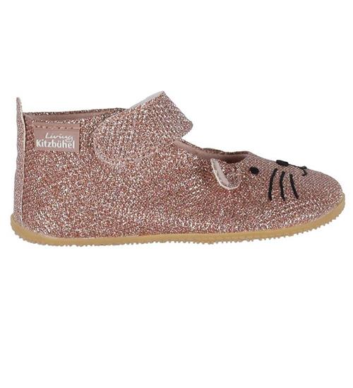 Living KitzbÃ¼hel Ballerina Hjemmesko - Rosa Glitter m. Kat