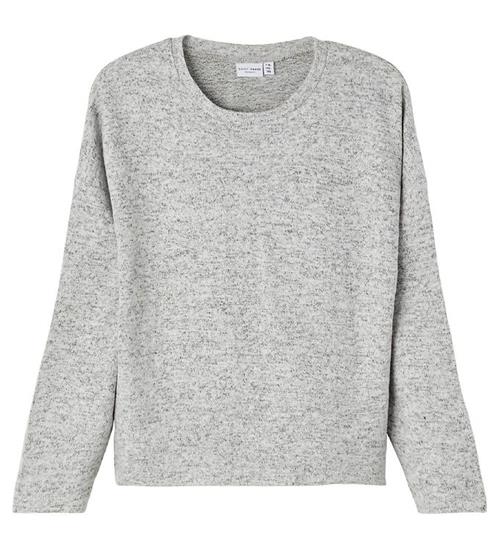 Se Name It Name It Bluse - Noos - NkfVicti - Grey Melange ved KidsWorld