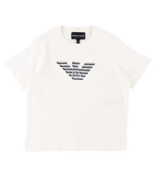 Se Emporio Armani T-shirt - Hvid m. Logo ved KidsWorld