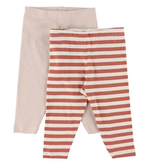 Se Minymo Leggings - 2-pak - Canyon Rose ved KidsWorld