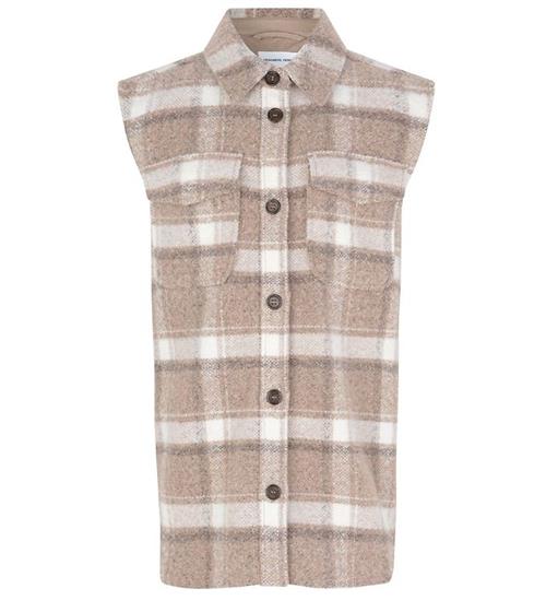 Designers Remix Designers Remix Vest - Uld/Polyester - G Jayden - Beige Check