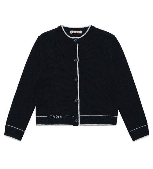 Marni Marni Cardigan - Uld - Navy m. Hvid