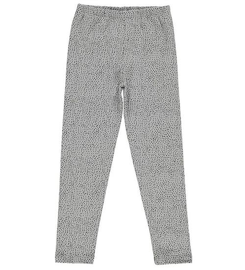 Se Gro Gro Leggings - Malak - Grey Dawn m. Prikker ved KidsWorld