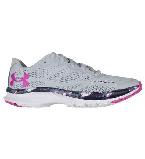 Se Under Armour Sko - UA GGS Charged Bandit 6 HS - Halo Gray/Hvid/M ved KidsWorld