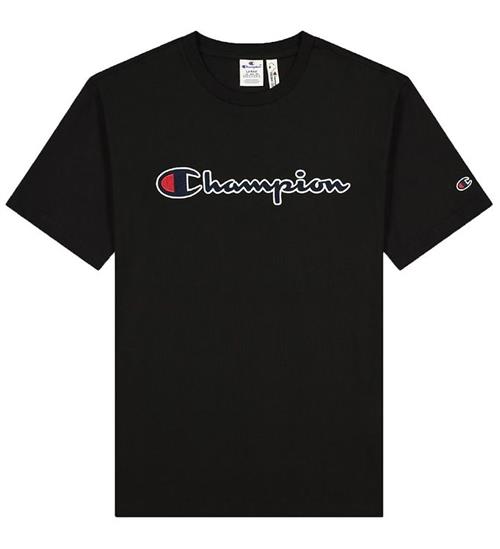 Se Champion Champion Fashion T-Shirt - Sort m. Logo ved KidsWorld