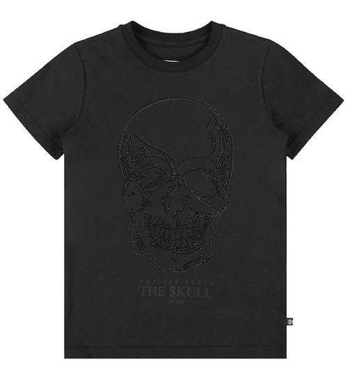 Philipp Plein Philipp Plein T-Shirt - Stones Skull - Sort m. Similisten