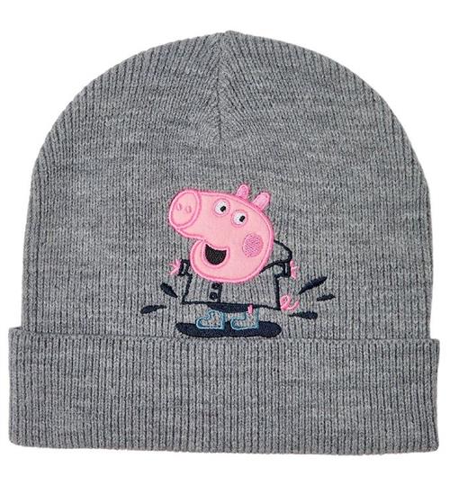 Se Name It Hue - NmmPeppapig - Strik - Grey Melange ved KidsWorld