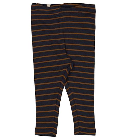 Se Wheat Leggings - Rib - Midnight Blue Stripe ved KidsWorld