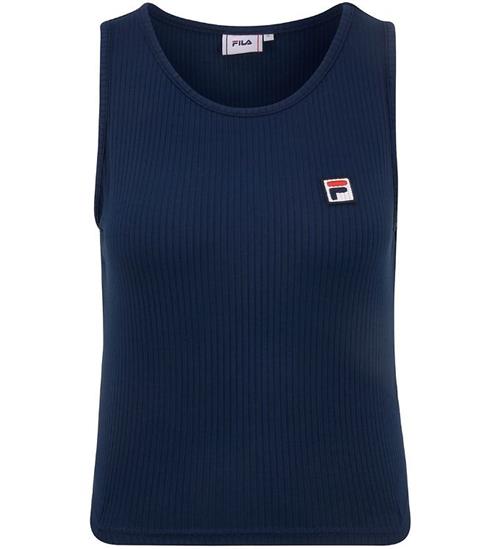 Fila Fila Top - Cropped - Rib - Navy