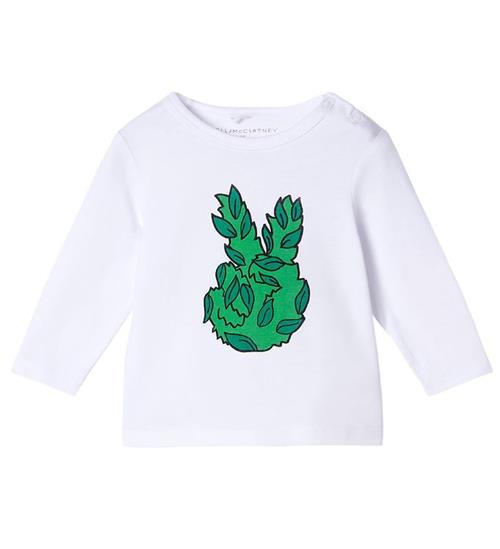 Se Stella McCartney Kids Bluse - Peace Leaf - Hvid ved KidsWorld