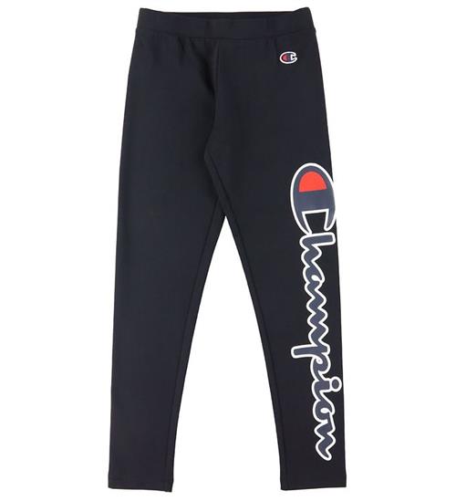 Se Champion Champion Fashion Leggings - Sort m. Logo ved KidsWorld