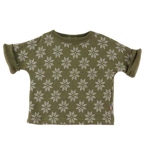 Se Joha Joha T-shirt - Uld - ArmygrÃ¸n m. Stjerner ved KidsWorld