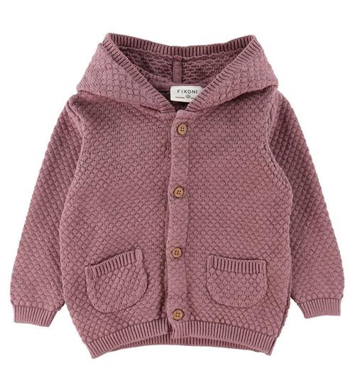 Fixoni Cardigan - Strik - Grape Shake m. Ãrer