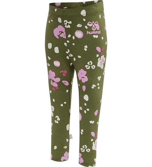 Se Hummel Leggings - hmlAlisa - Capulet Olive ved KidsWorld