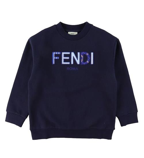 Fendi Fendi Sweatshirt - Navy m. Tekst