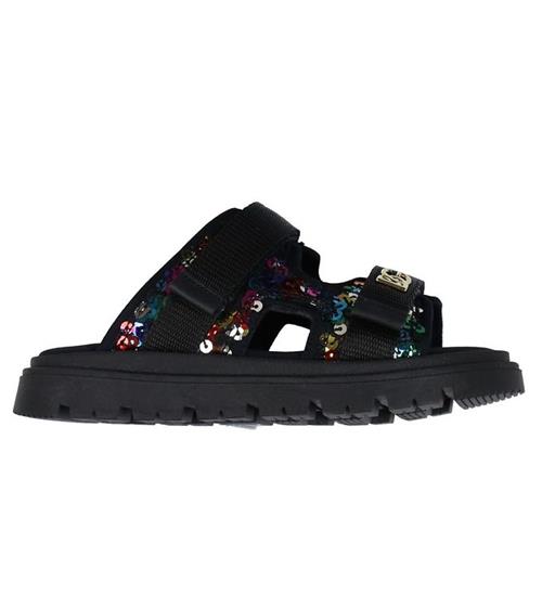 Se Dolce & Gabbana Sandaler - Sort m. palietter ved KidsWorld