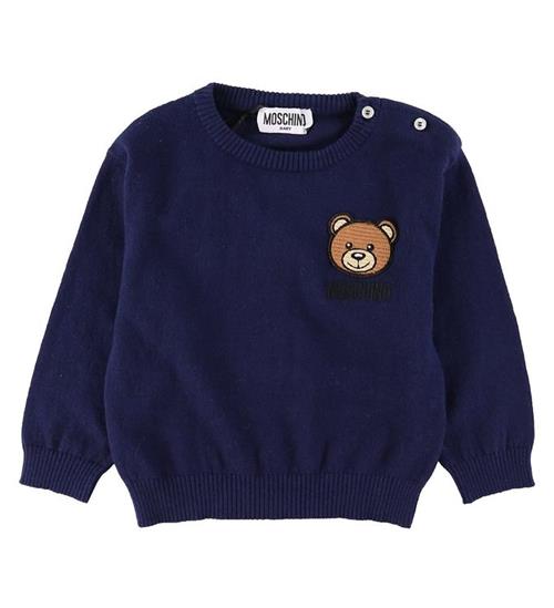 Moschino Moschino Bluse - Strik - Blue Navy m. Bamse