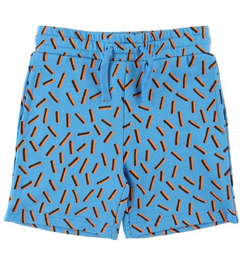 Stella McCartney Kids Sweatshorts - BlÃ¥ m. Orange