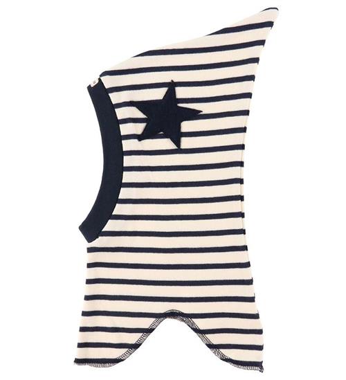 Se Racing Kids Elefanthue - Spids - 1-lags - Hvid/Navystribet m. St ved KidsWorld