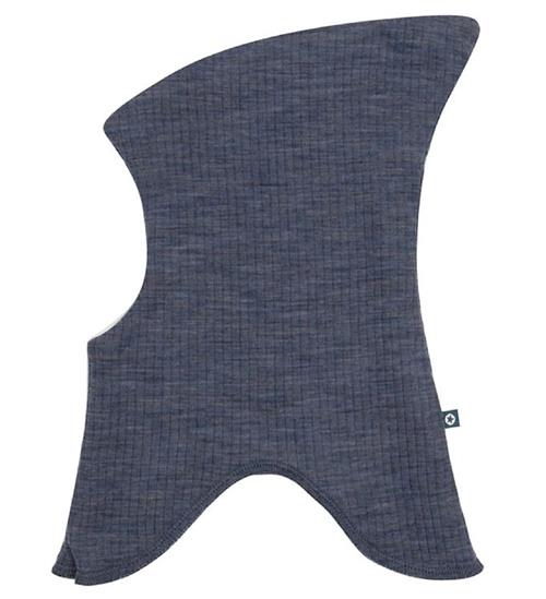 Se Smallstuff Smallstuff Elefanthue - Uld - 2-Lags - Denim Melange ved KidsWorld