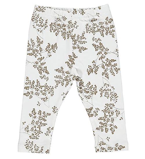 Gro Gro Leggings - Malak - White m. Kviste